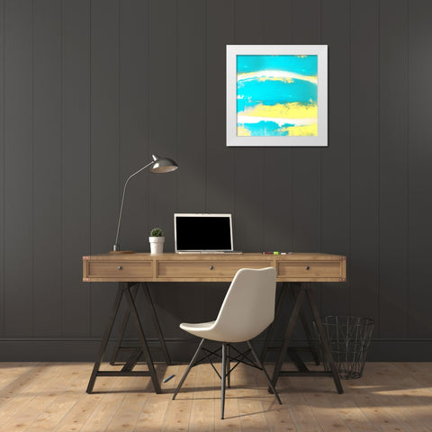 Cake Abstract 2 White Modern Wood Framed Art Print by Phillip, Jamie