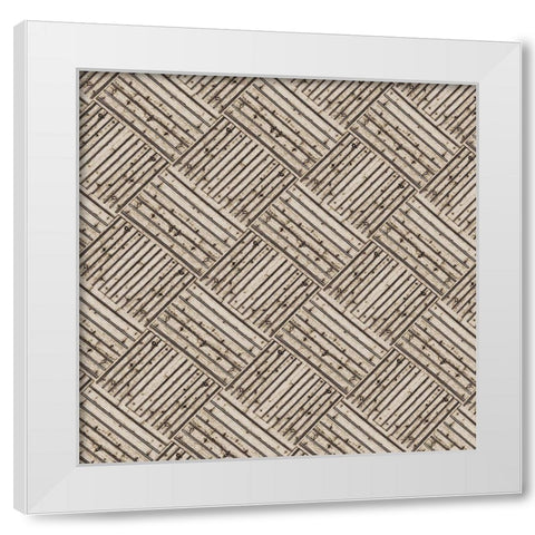 Mellow Geo White Modern Wood Framed Art Print by Phillip, Jamie