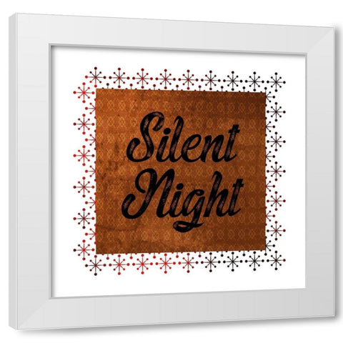 Silent Night White Modern Wood Framed Art Print by Phillip, Jamie