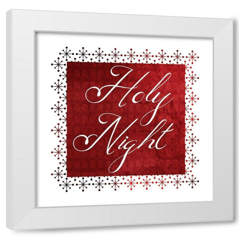 Holy Night White Modern Wood Framed Art Print by Phillip, Jamie