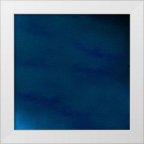 Midnight Blue White Modern Wood Framed Art Print by Phillip, Jamie