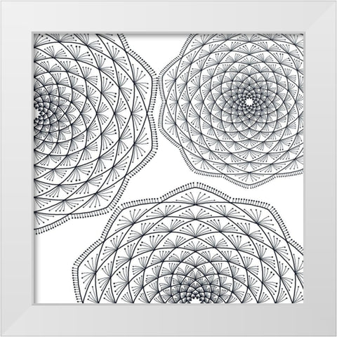 Topia 1 White Modern Wood Framed Art Print by Phillip, Jamie