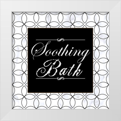 Elegain Bath White Modern Wood Framed Art Print by Phillip, Jamie