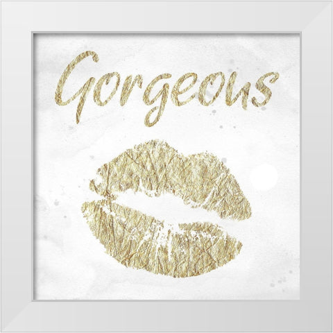 Gorgeous White Modern Wood Framed Art Print by Phillip, Jamie