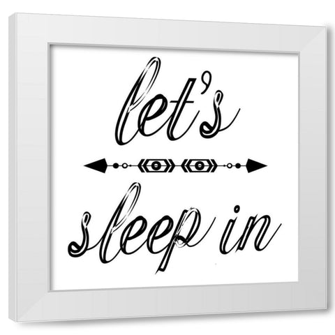 Sleep In White Modern Wood Framed Art Print by Phillip, Jamie