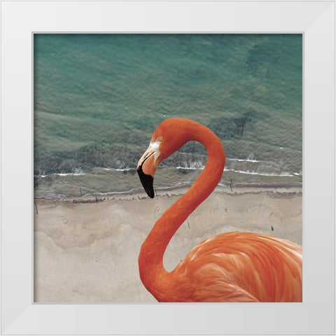 Flamingbay White Modern Wood Framed Art Print by Phillip, Jamie