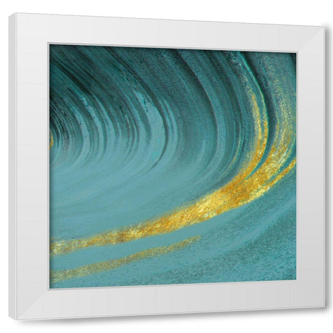 Golden Tone White Modern Wood Framed Art Print by Phillip, Jamie
