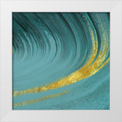 Golden Tone White Modern Wood Framed Art Print by Phillip, Jamie
