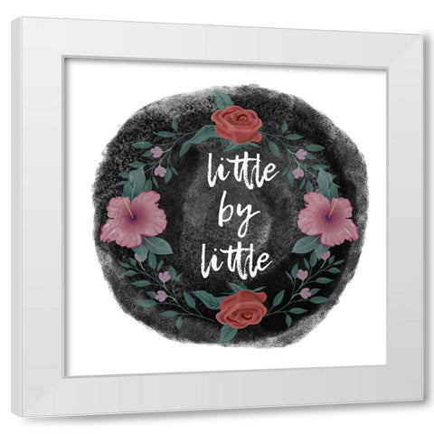 Little White Modern Wood Framed Art Print by Phillip, Jamie