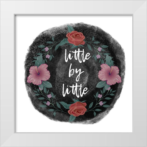 Little White Modern Wood Framed Art Print by Phillip, Jamie