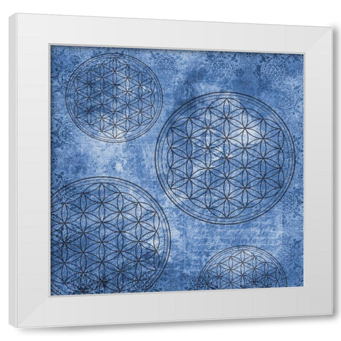 Circled By You White Modern Wood Framed Art Print by Phillip, Jamie