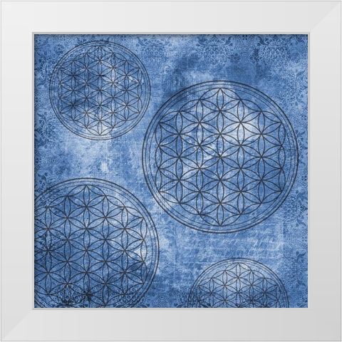 Circled By You White Modern Wood Framed Art Print by Phillip, Jamie