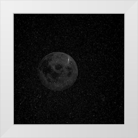 Night Moon 1 White Modern Wood Framed Art Print by Phillip, Jamie
