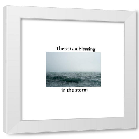 Blessing White Modern Wood Framed Art Print by Phillip, Jamie