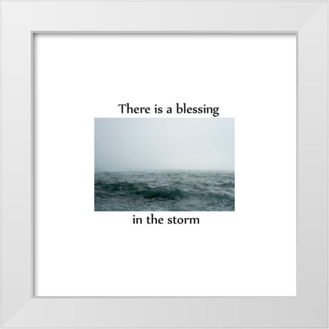 Blessing White Modern Wood Framed Art Print by Phillip, Jamie