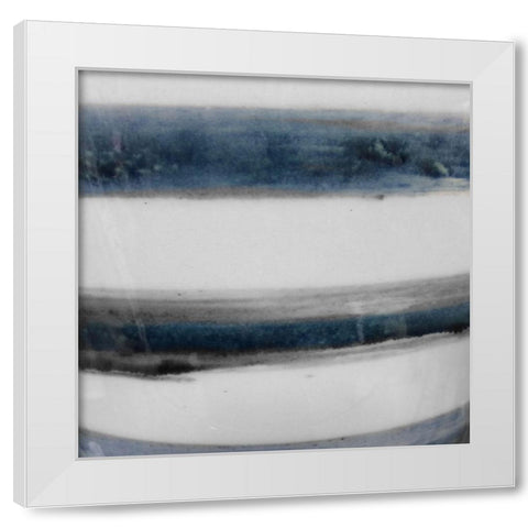 Prosperity By Indigo White Modern Wood Framed Art Print by Phillip, Jamie