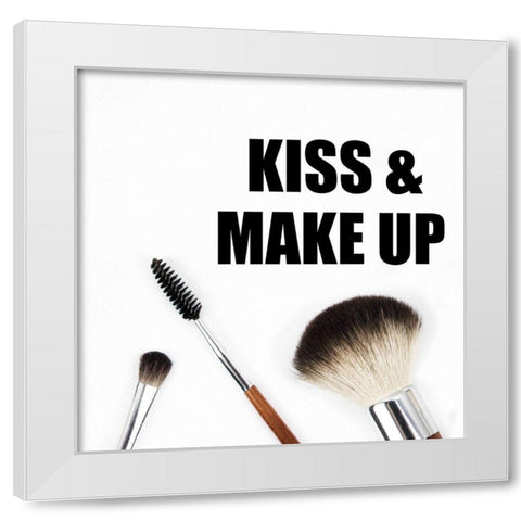 Make Up White Modern Wood Framed Art Print by Phillip, Jamie