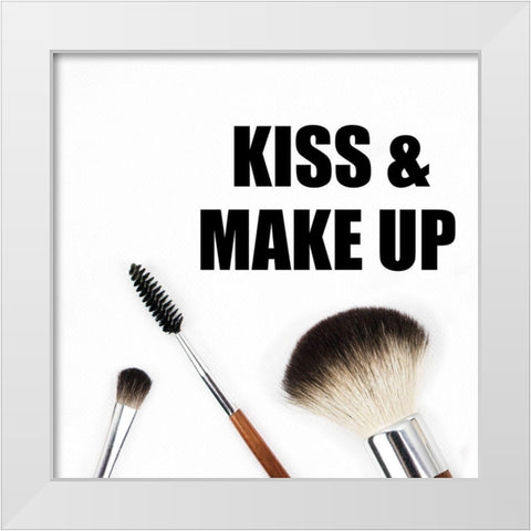 Make Up White Modern Wood Framed Art Print by Phillip, Jamie