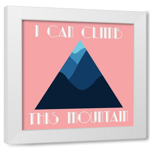 Mountain White Modern Wood Framed Art Print by Phillip, Jamie