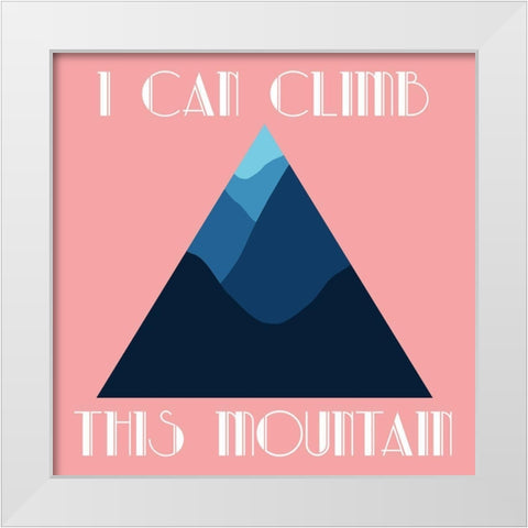 Mountain White Modern Wood Framed Art Print by Phillip, Jamie