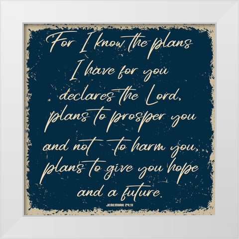 Hope White Modern Wood Framed Art Print by Phillip, Jamie