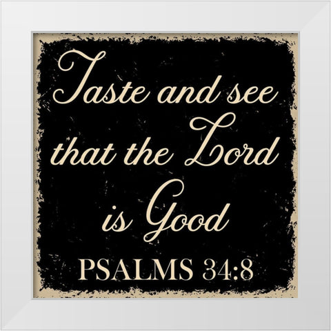 Taste White Modern Wood Framed Art Print by Phillip, Jamie