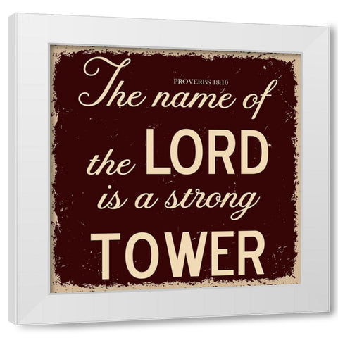Strong Tower White Modern Wood Framed Art Print by Phillip, Jamie