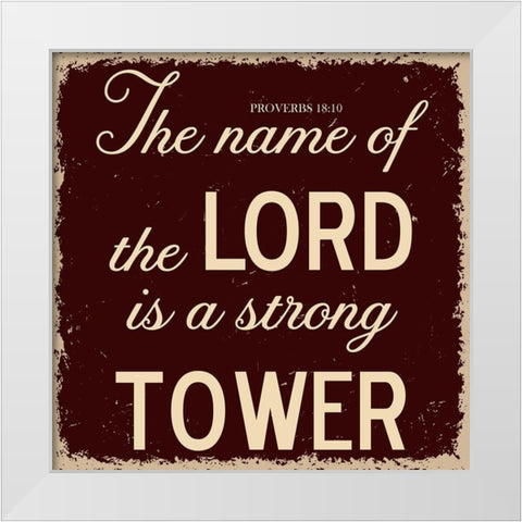 Strong Tower White Modern Wood Framed Art Print by Phillip, Jamie