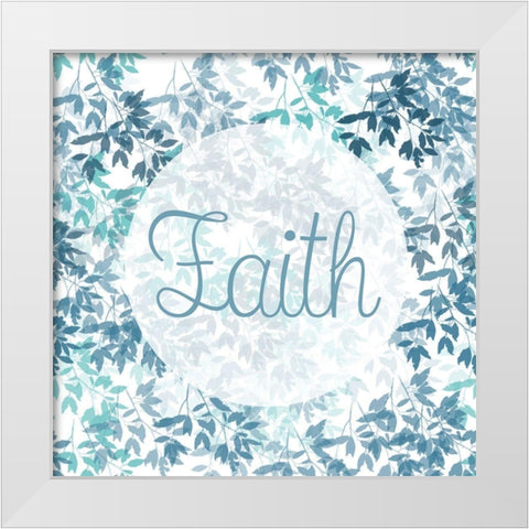 Faith White Modern Wood Framed Art Print by Phillip, Jamie