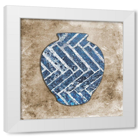 Half Empty White Modern Wood Framed Art Print by Phillip, Jamie