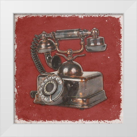 Phone Home 2 White Modern Wood Framed Art Print by Phillip, Jamie