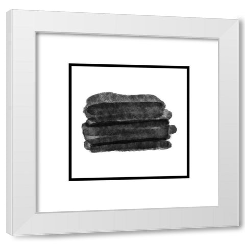 Mordel Abstract 2 White Modern Wood Framed Art Print by Phillip, Jamie