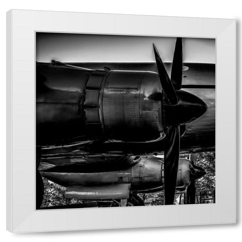 Air Plane White Modern Wood Framed Art Print by Phillip, Jamie