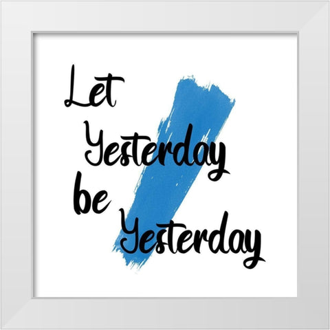 Yesterday White Modern Wood Framed Art Print by Phillip, Jamie