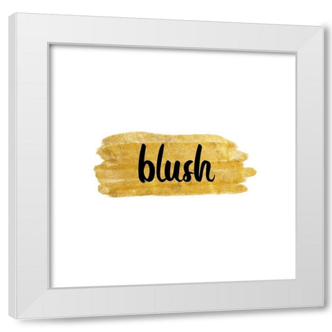 Blush White Modern Wood Framed Art Print by Phillip, Jamie