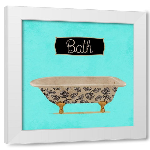 Bath 2 White Modern Wood Framed Art Print by Phillip, Jamie