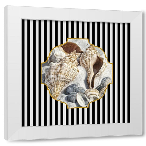 Coastal Bath White Modern Wood Framed Art Print by Phillip, Jamie