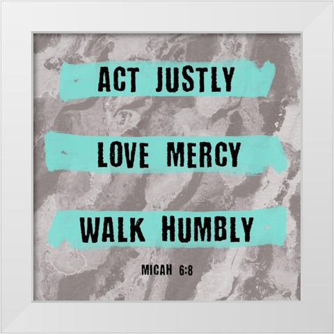 Love White Modern Wood Framed Art Print by Phillip, Jamie