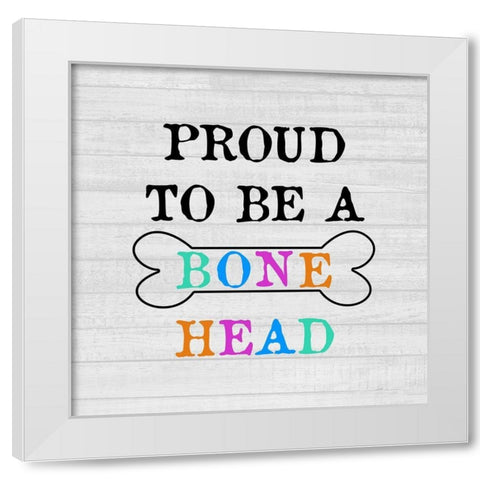 Dog Bone White Modern Wood Framed Art Print by Phillip, Jamie