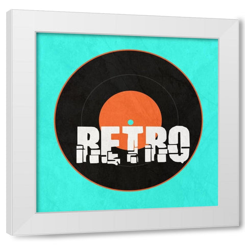 Retro 2 White Modern Wood Framed Art Print by Phillip, Jamie