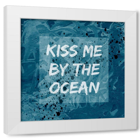 By The Ocean White Modern Wood Framed Art Print by Phillip, Jamie