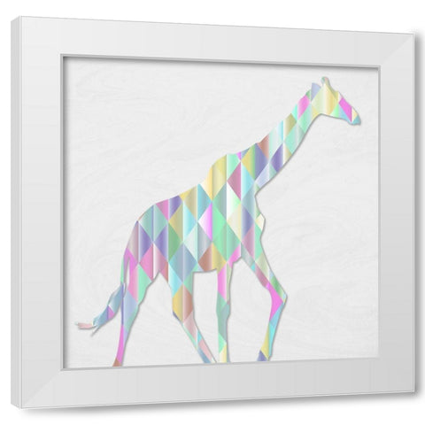 Prismaraft White Modern Wood Framed Art Print by Phillip, Jamie