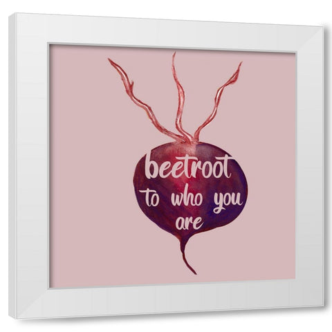 Beetroot White Modern Wood Framed Art Print by Phillip, Jamie