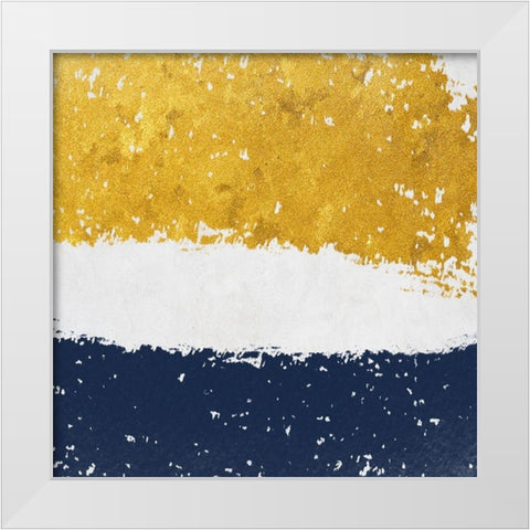 Spotted Gold White Modern Wood Framed Art Print by Phillip, Jamie