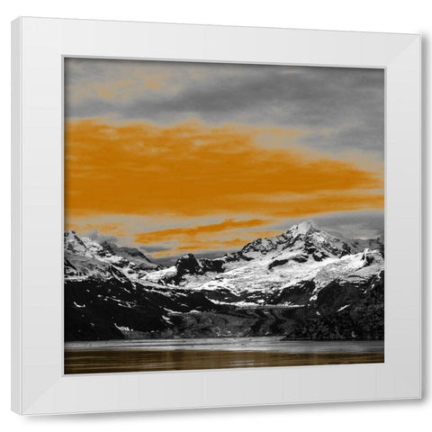 Golden Sky White Modern Wood Framed Art Print by Phillip, Jamie
