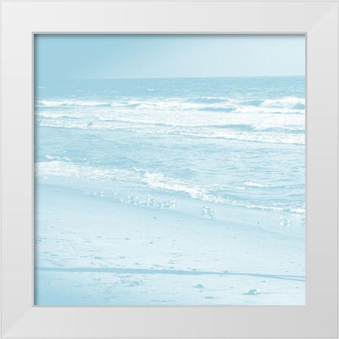 Mello Ocean White Modern Wood Framed Art Print by Phillip, Jamie