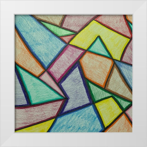 Jagged Edges 1 White Modern Wood Framed Art Print by Phillip, Jamie