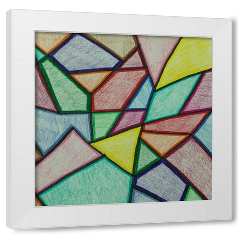 Jagged Edges 2 White Modern Wood Framed Art Print by Phillip, Jamie