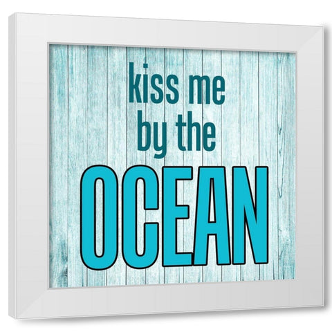 Ocean White Modern Wood Framed Art Print by Phillip, Jamie