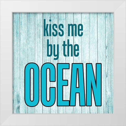 Ocean White Modern Wood Framed Art Print by Phillip, Jamie